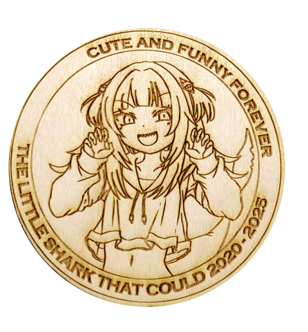 Gawr Gura Commemorative WoodPatch