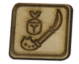 Monster Hunter Weapon Symbol 1" WoodPatch - WoodPatch