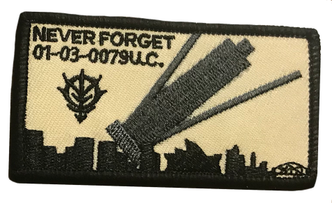 Gundam Colony Drop Memorial Patch - WoodPatch