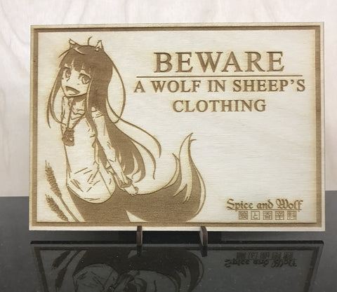 Spice & Wolf Holo Portrait - WoodPatch