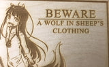 Spice & Wolf Holo Portrait - WoodPatch