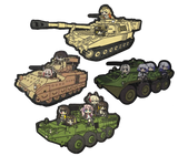 GFL Armored Vehicle Rides Woven Patches