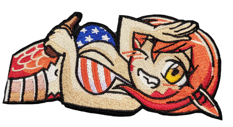Patriotic Snek Embroidery Patch