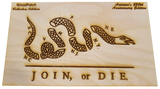 Join, or Die Plaque - America's 250th Anniversary Rerun
