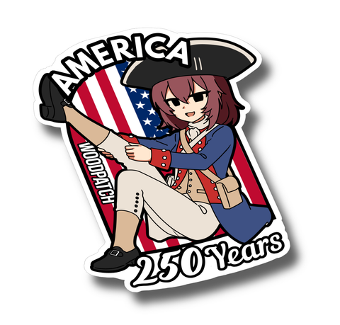 Woodchan America's 250th Anniversary Sticker