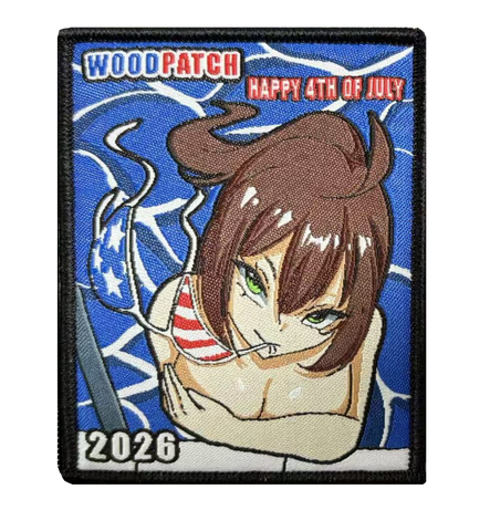 Woodchan 4th of July Woven Patch 2026