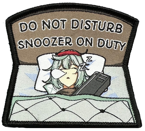 Snoozer On Duty G11 Woven Patch