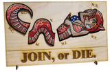 Join, or Die Plaque - America's 250th Anniversary Rerun