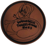 Woodchan Thanksgiving 2025 Wood & Leatherette Patch