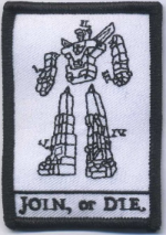 Join or Die Voltron Embroidery Patch - WoodPatch