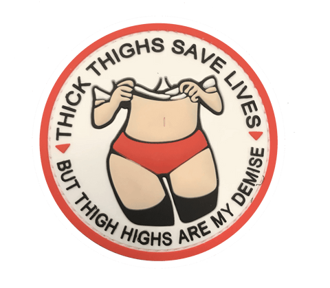 Thick Thigh Vanilla PVC Patch - WoodPatch