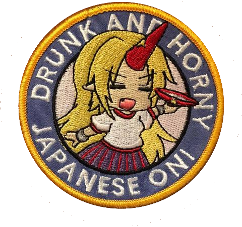 Japanese Oni Embroidery Patch - WoodPatch