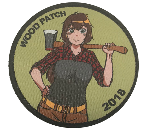 WoodChan 2018 Mascot Woven Patch - WoodPatch