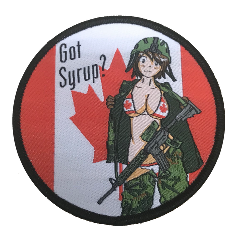 Thicc Syrup Canadian Woven Patch - WoodPatch