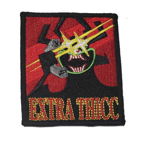 Extra Thicc Aku Embroidery Patch - WoodPatch