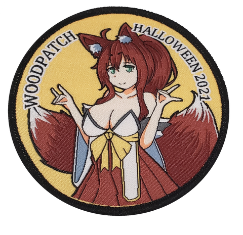 Wood-Chan Halloween 2021 Woven Patch